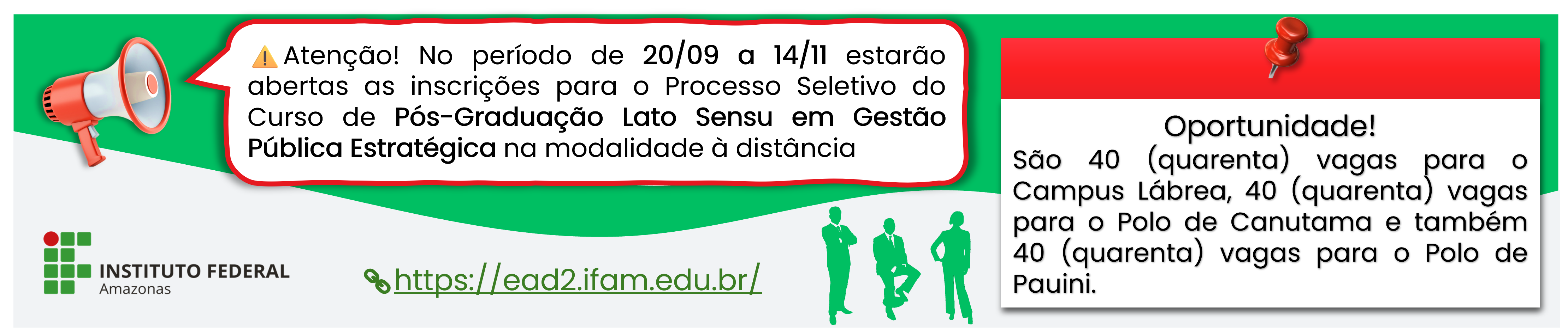 IFAM oferta Pós-Graduação Lato Sensu em Gestão Pública Estratégica